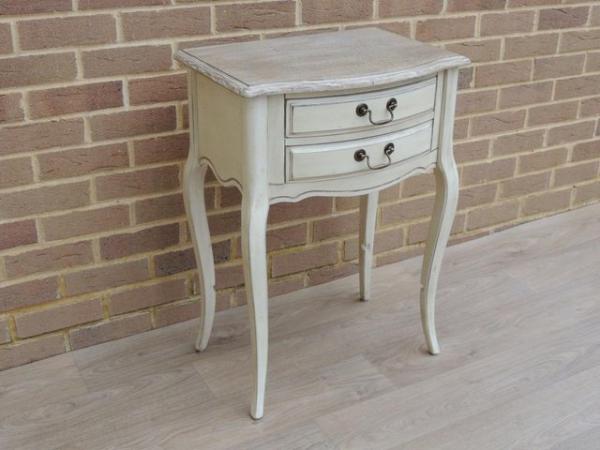 Image 3 of Tall French Cream Side Table (UK Delivery)