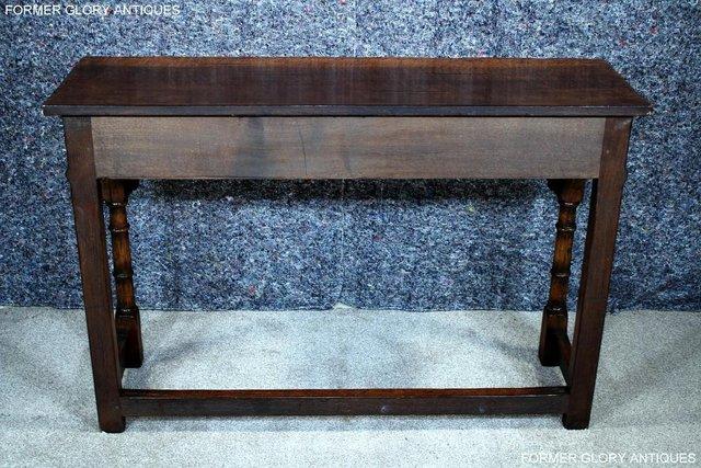 Image 10 of TITCHMARSH & GOODWIN OAK LAMP PHONE HALL CONSOLE TABLE STAND