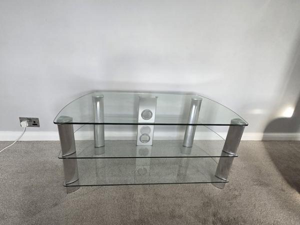 Image 2 of Glass TV Stand excellent conditon