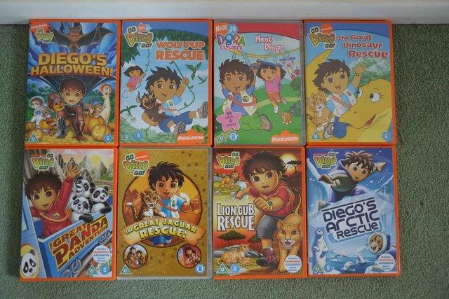 Preview of the first image of Go Diego Go DVD's 8 different episodes.