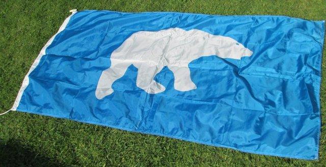 Image 1 of Canada NWT Flag (polar Bear) (P&P Incl)