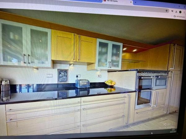 Image 1 of Full Oak Kitchen with Black Granite Worktops and Appliances
