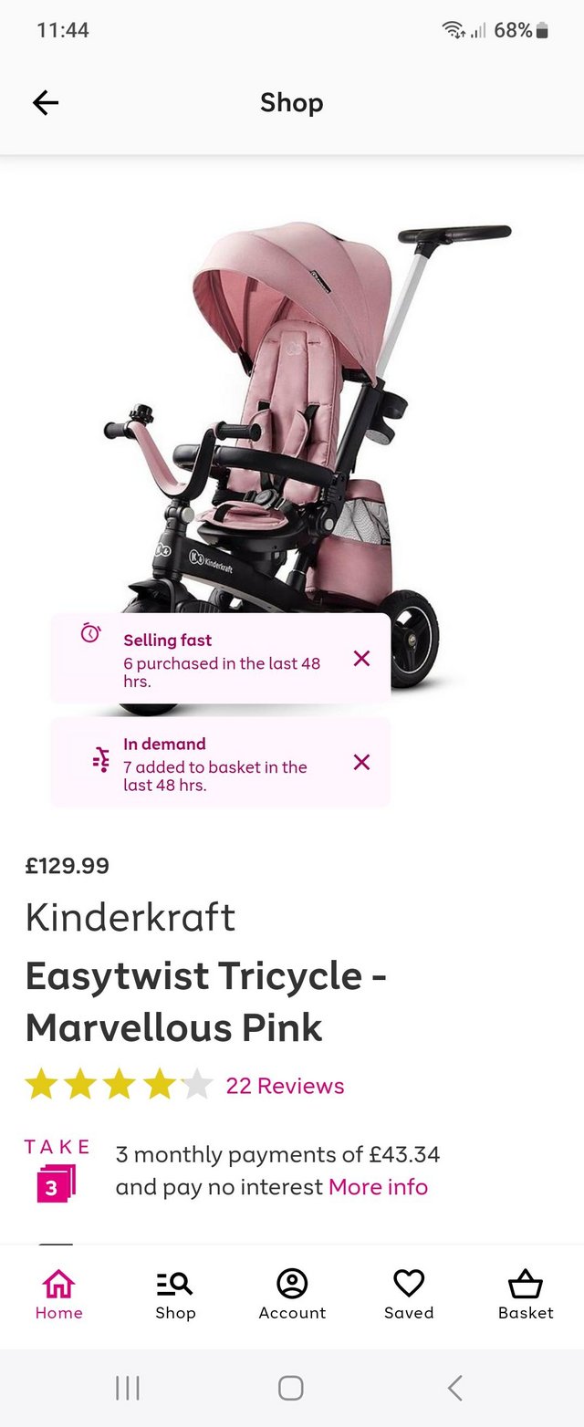 Preview of the first image of Baby trike brand new in box.