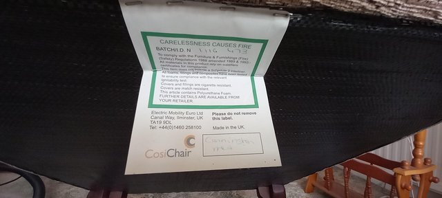Preview of the first image of Mobility Cosi Chair - Cannington very good condition.