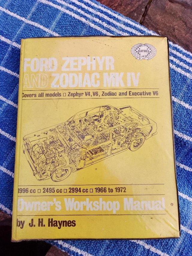 Preview of the first image of Haynes Workshop Manual for the Ford Zephyr_Zodiac MK4.
