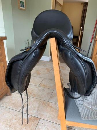 Image 1 of Ideal dressage saddle for sale 17.5 wide very Good condition