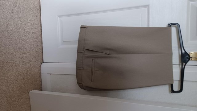 Image 2 of Mens Debenhams Stone Trousers 38 inch waist 31.5 inch leg in