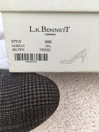 Image 2 of LK Bennett Brown tweed heels 39.5