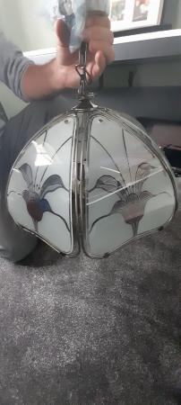 Image 1 of Rare vintage Lotus Flower ceiling light from 1980s