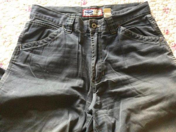 Image 11 of Men’s OLD NAVY Charcoal Utility Trousers, W33 L33 1/2