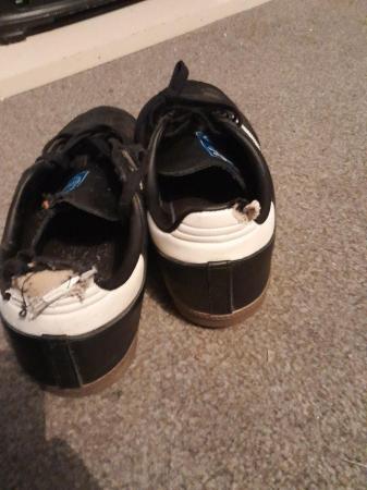 Image 2 of Poor condition trainers adidas size 11 black n white