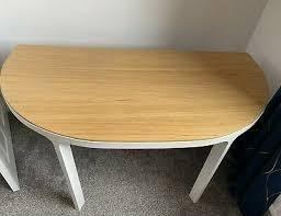Preview of the first image of Ikea semi circle conference meeting Bekant Desktop/TABLETOP.