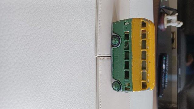 Image 3 of Dinky Toys Double Decker Bus in good but played with conditi