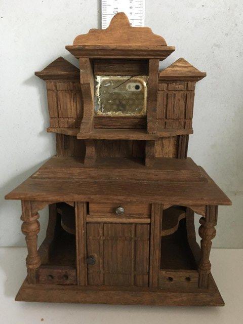 Preview of the first image of Late 19thC or early 20thC dolls house dresser.