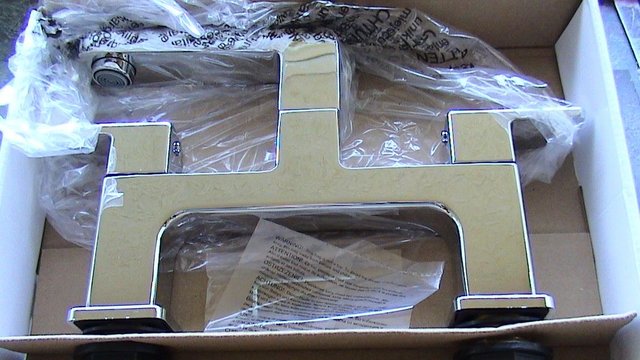 Preview of the first image of High quality chrome bath taps brand new in box.