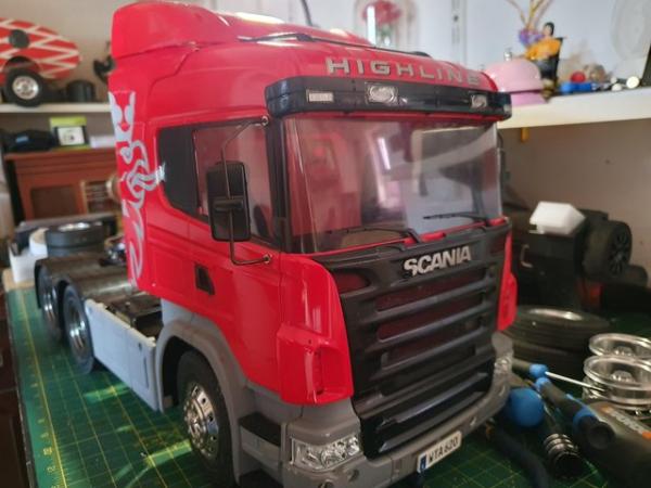 Image 1 of Rc tamiya 1/14 scale scania r620 roller vgc