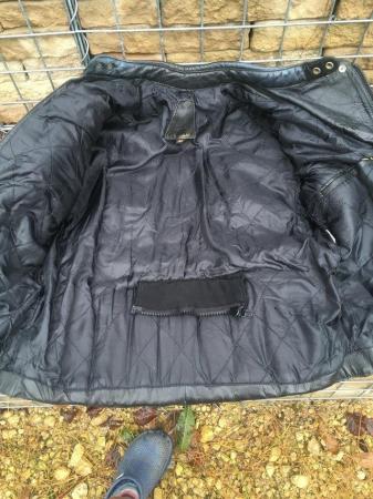 Image 2 of Akito leather mens motorcycle jacket size 48