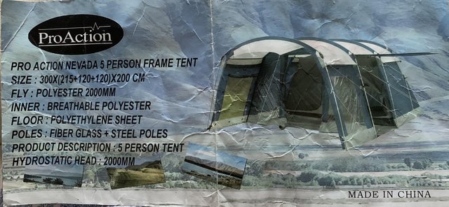 Preview of the first image of Tent + various items of camping equipment.