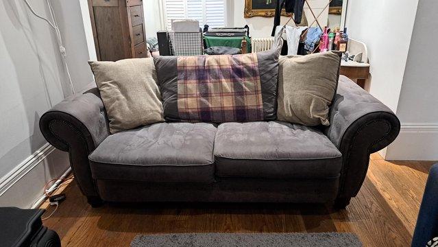 Preview of the first image of 2 seater large sofa - used but like new.