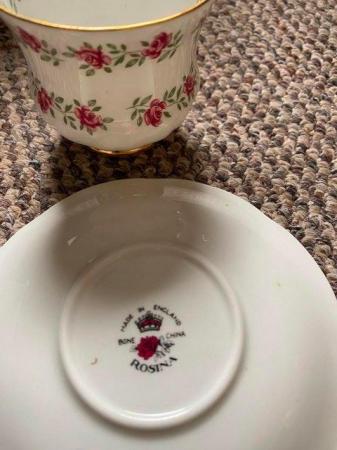 Image 2 of Vintage Rosina Bone China cup and saucer