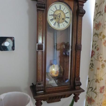 Image 1 of JUNGHANS German Wall Clock. Viennese Regulator 1880-1930