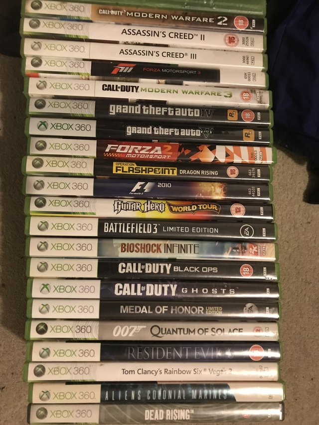 Preview of the first image of Whole Bunch Of Xbox 360 Games.