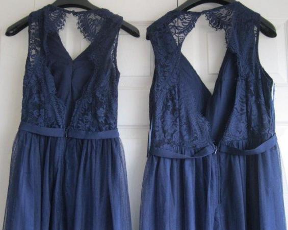 Image 3 of Dark Blue Dresses-Bridesmaid/Party, sizes 6 and 14.