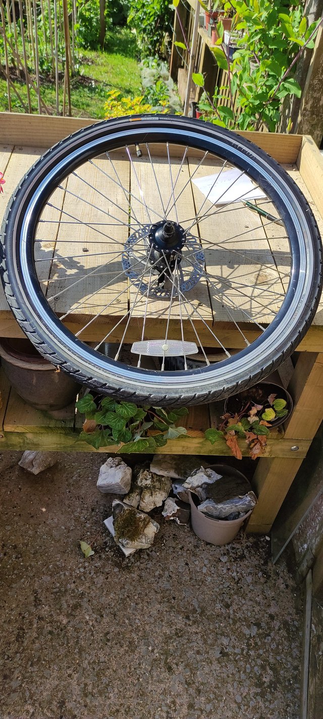 Preview of the first image of 24" bike wheel with tyre.