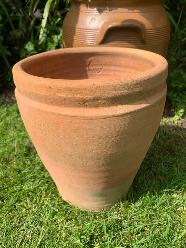 Preview of the first image of Hand thrown terracotta plant pot.