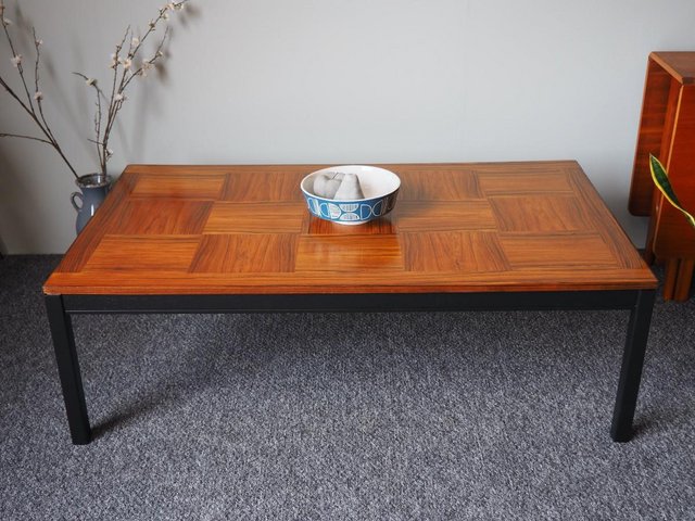 Preview of the first image of Mid Century Norwegian HEGGEN Rosewood Large Coffee Table.