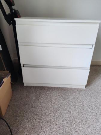 Image 1 of Three drawer unit used IKEA
