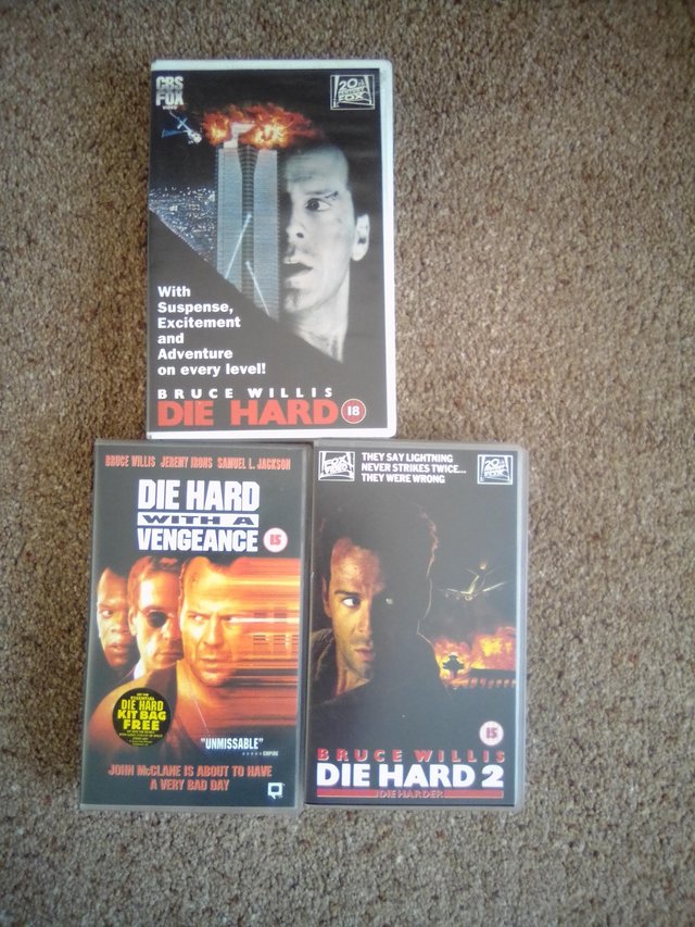 Preview of the first image of Die Hard  vhs videos - Bruce Willis.
