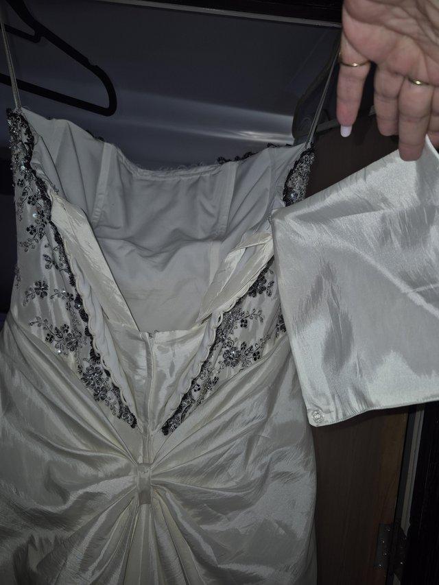 Ivory & black plus size (18-22) Wedding Dress — photo 3 of 3