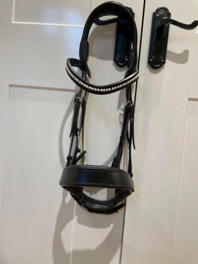 Preview of the first image of Black Fairfax bridle for sale.