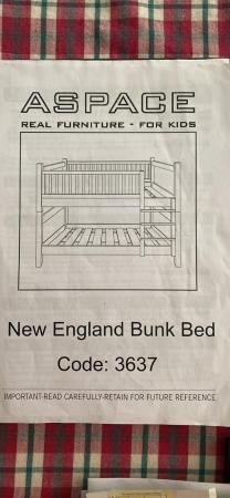 Image 1 of White bunk beds from Aspace convert to singles
