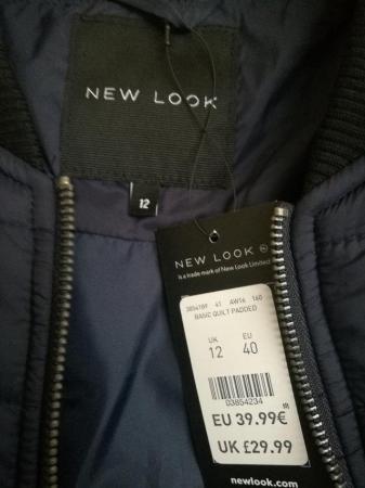 Image 3 of Navy Puffer Jacket, Size 12, Brand New