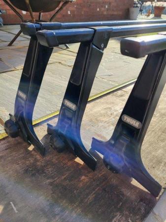 Image 1 of Set Of 3 Thule Roof Bars For Sale.