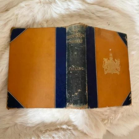 Image 1 of Antique 1887 The Badminton Library Cycling Hard Cover Book