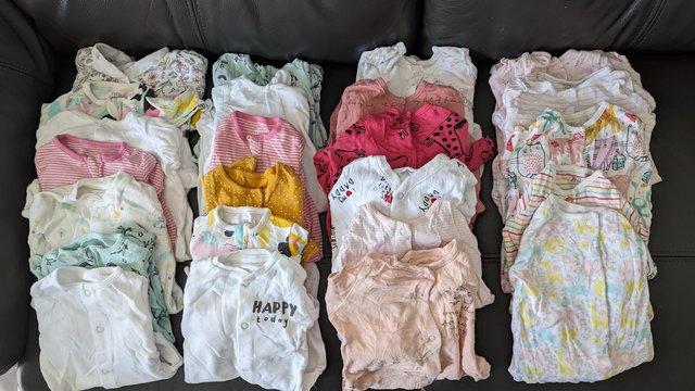 Preview of the first image of Giant baby clothes bundle, mixed ages from 0-6 months.