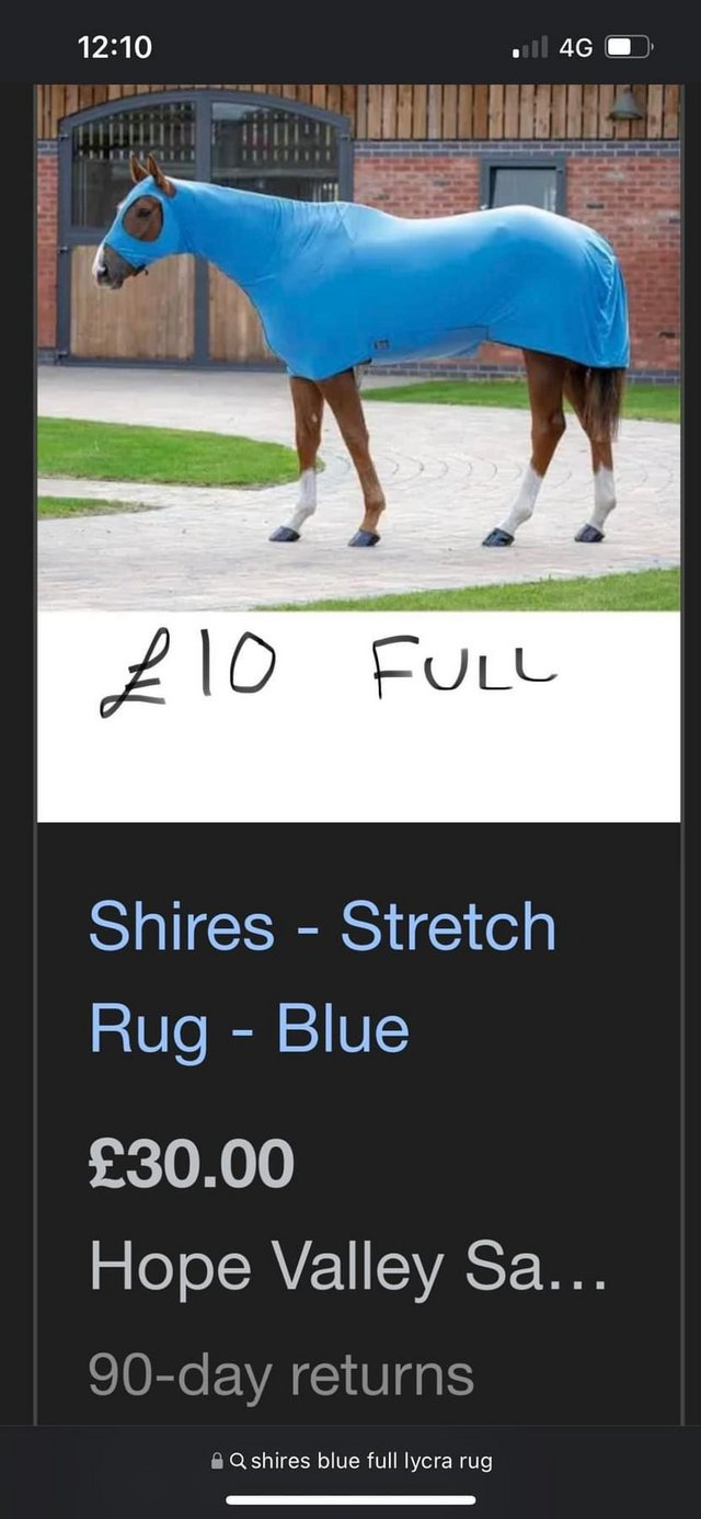 Preview of the first image of Shires stretch horse rug.