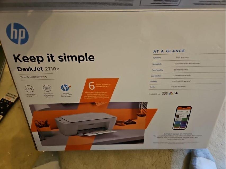 Preview of the first image of Deskjet 2017e HP printer.