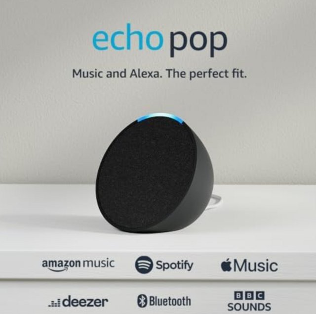 Preview of the first image of Alexa Pop Bluetooth speaker  brand new!.
