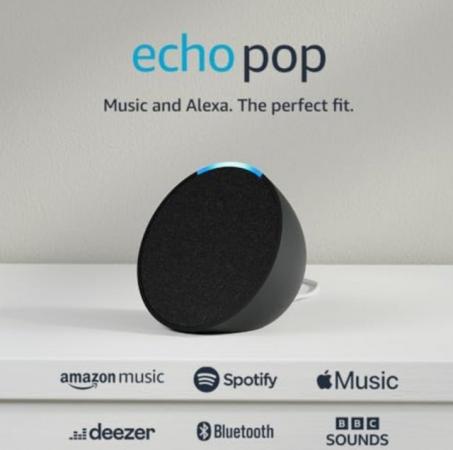 Image 1 of Alexa Pop Bluetooth speaker  brand new!