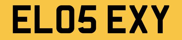 Preview of the first image of HELLO SEXY Number Plate Private Personalised Registration.