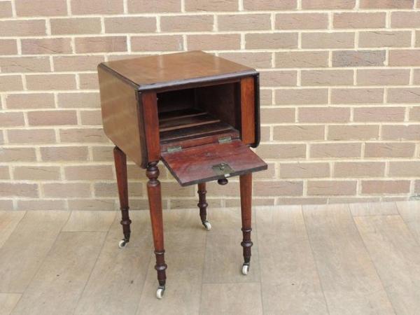 Image 4 of Edwardian Extendable Side Table (UK Delivery)