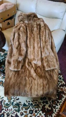 Image 6 of Vintage Fur Coat Lined with a Rich Complimentary Satin