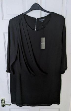 Image 1 of BNWT Beautiful Ladies Black Top/Dress By Soon - Size 16