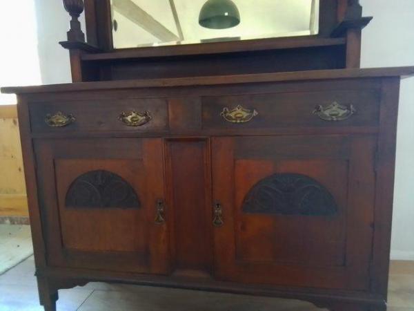 Image 1 of Art Deco style buffet unit with mirror