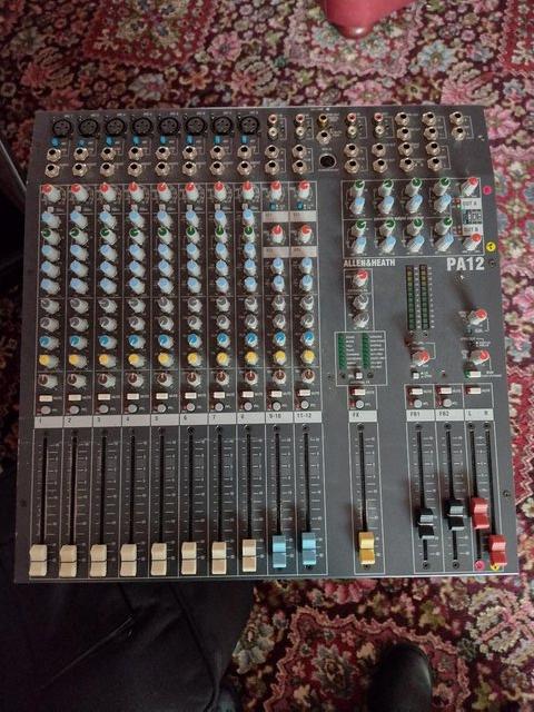 Preview of the first image of Allen and Heath PA12 mixer.