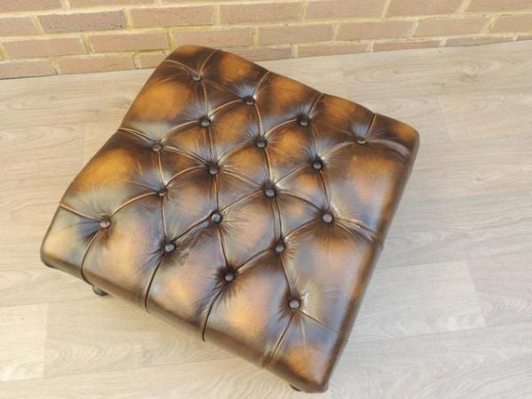 Image 4 of Chesterfield Square Footstool (UK Delivery)